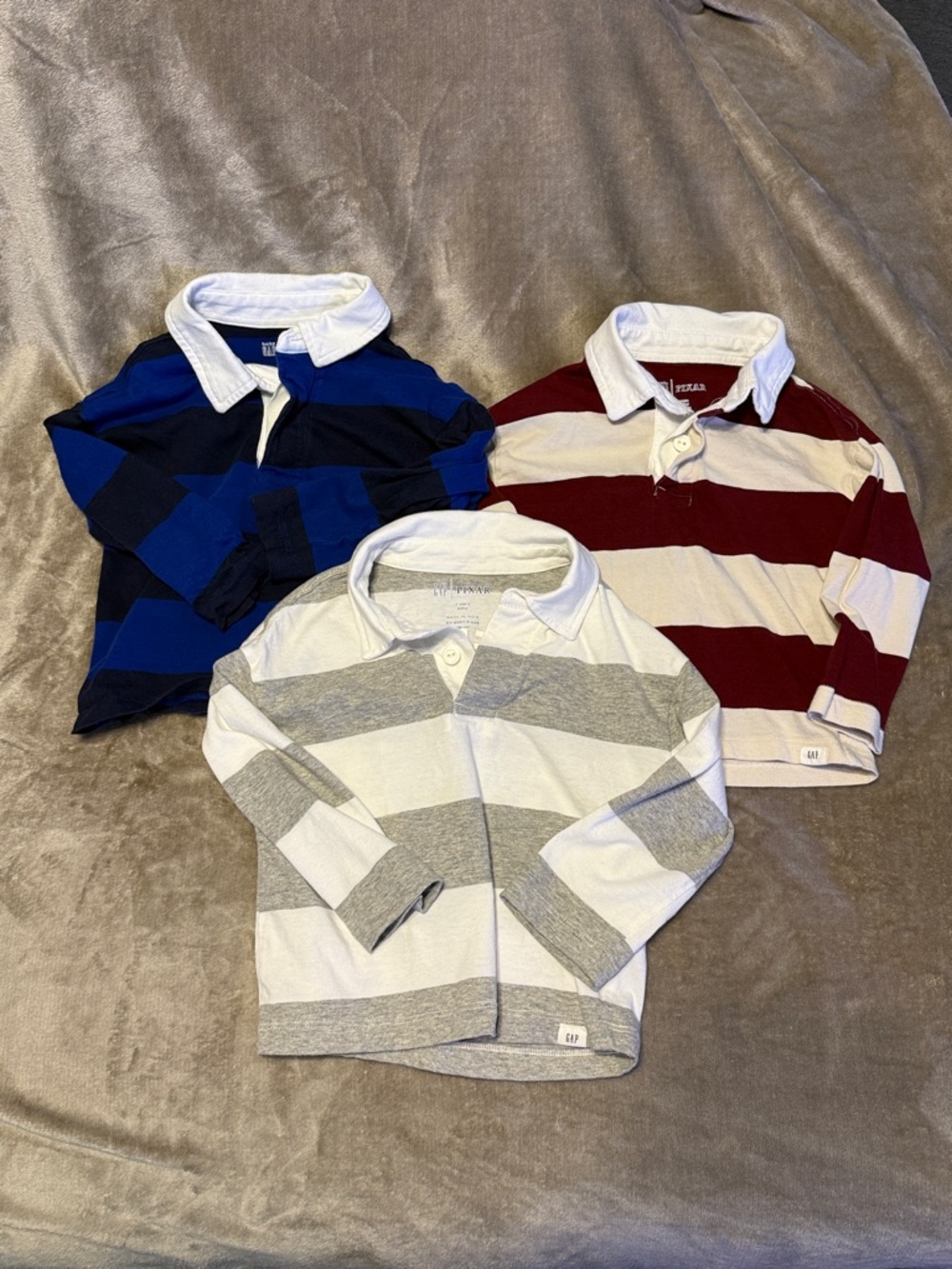 GAP Kids Rugby Polo Trio-buzz,lightening,mickey w/jeans 2year